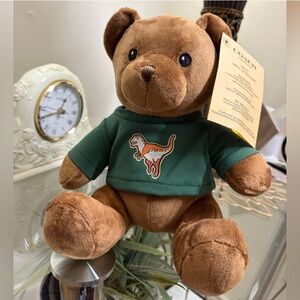 Coach Brown Bear with Green Dinosaur Sweater